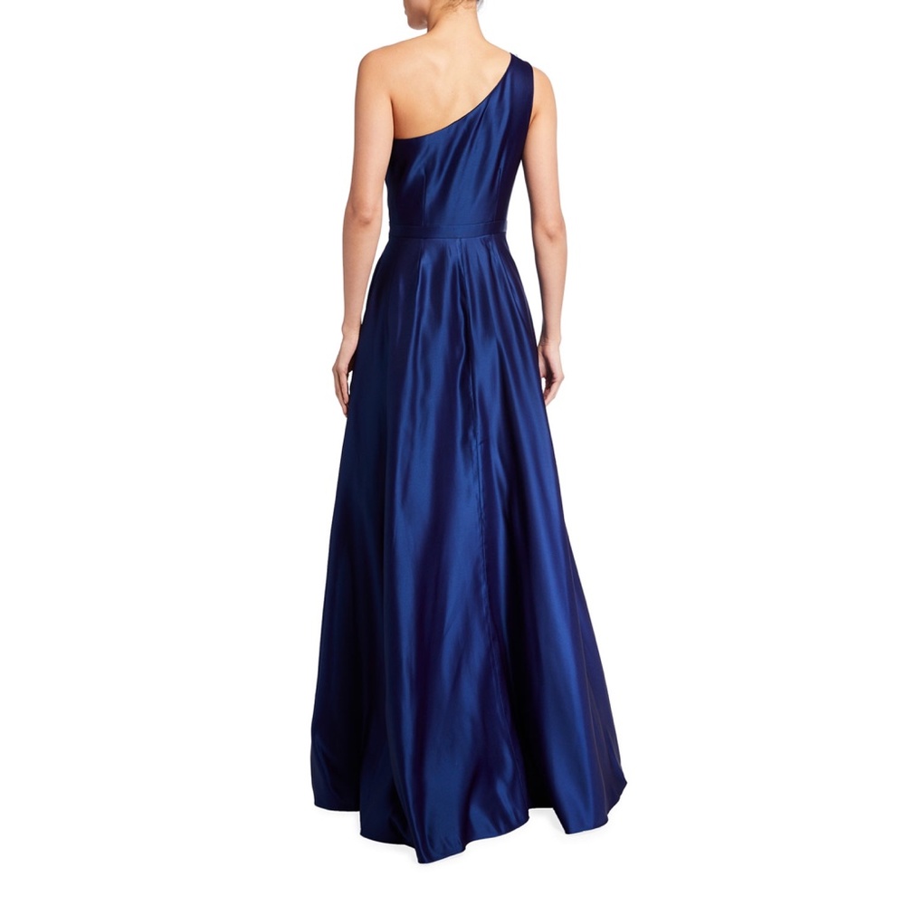 Marchesa Notte Duchess One Shoulder Flower Gown - Picture 6 of 12